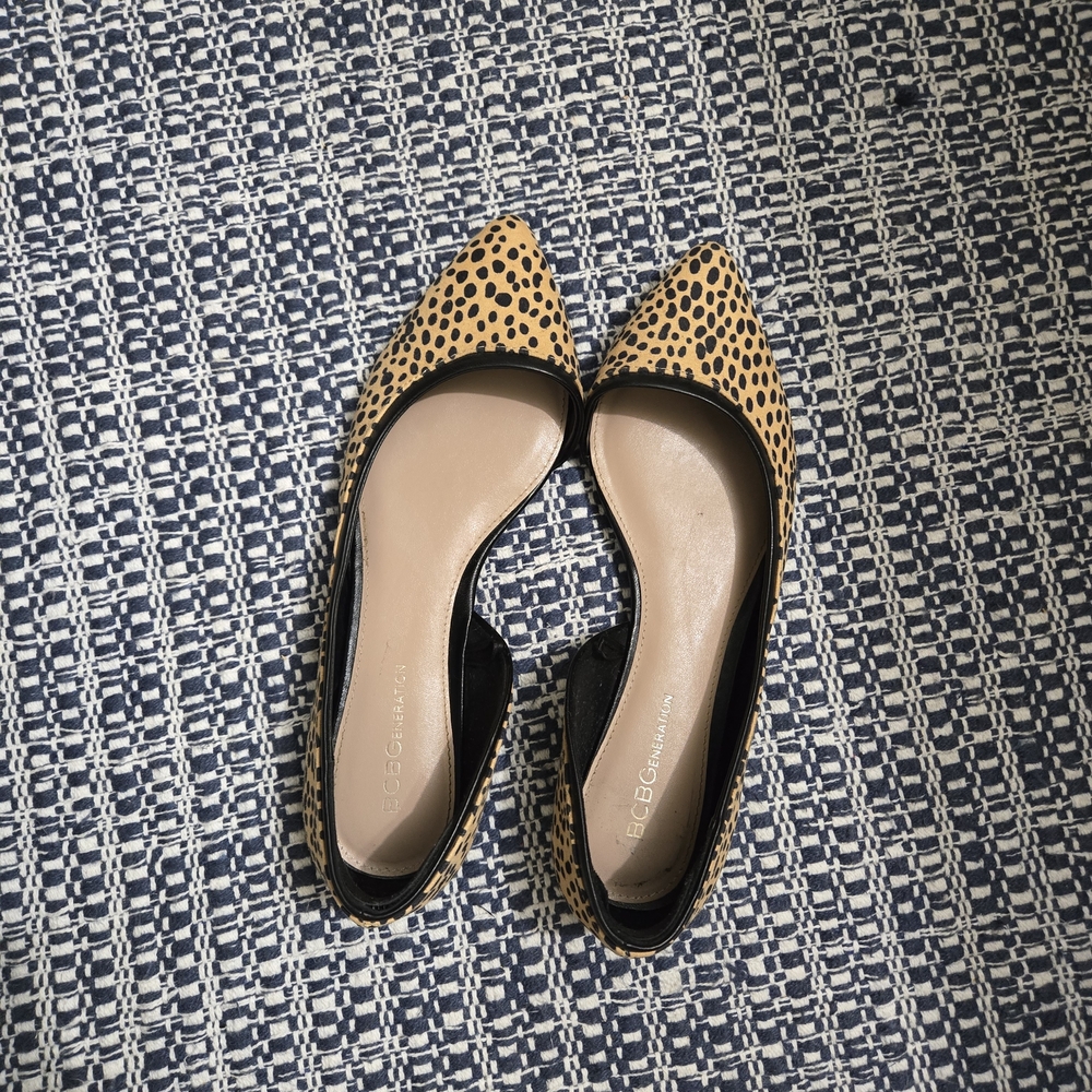 BCBGeneration Women's Leopard Print Flats